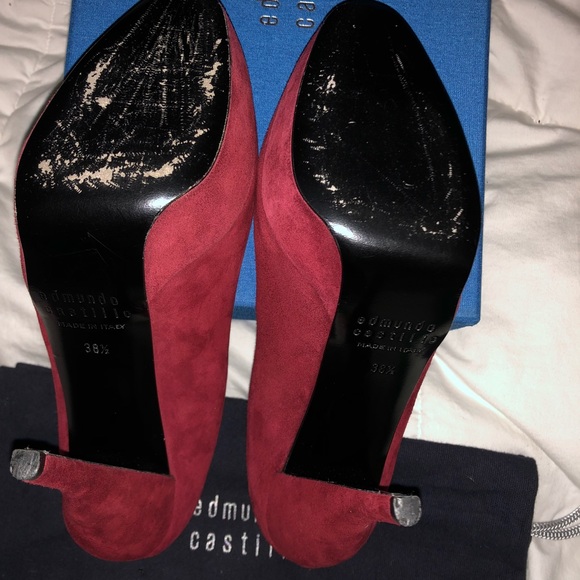 Edmundo Castillo Jo Suede Platform Pump - Picture 6 of 8